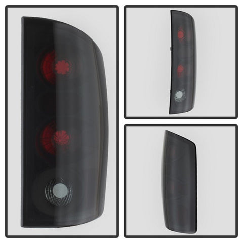 Spyder Dodge Ram 02-06 1500/Ram 2500/3500 03-06 Euro Style Tail Lights Black Smoke ALT-YD-DRAM02-BSM - 5078100