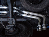 AWE 16-22 Toyota Tacoma 0FG Catback Exhaust w/ BashGuard - Dual Chrome Silver Tips - 3015-32826