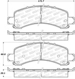 StopTech Sport Brake Pads w/Shims - Front - 309.09740