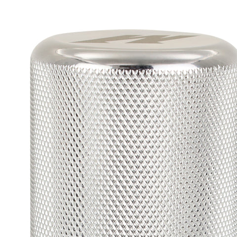 Mishimoto Weighted Shift Knob XL Silver (Knurled) - MMSK-XLK-SL