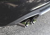 AWE Tuning Audi B8 A4 Touring Edition Exhaust - Single Side Polished Silver Tips - 3015-22010