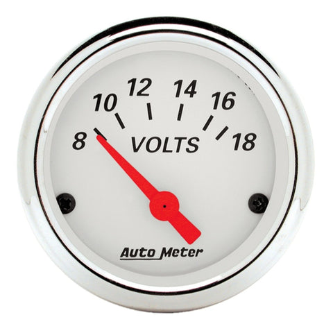 Autometer Arctic White 3-3/8in Electric Speedometer with Wheel Odometer/ 2-1/16in Oil Pressure - 1340