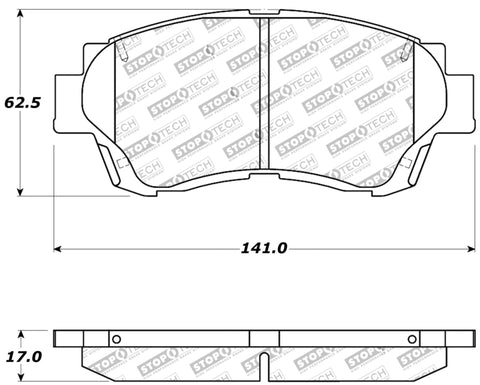 StopTech Performance Brake Pads - 309.04760