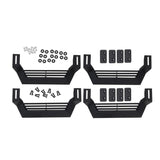 Rampage 1999-2019 Jeep Rock Rail Short Step Universal 4 Piece Set - Black - 26410034