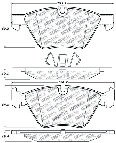 StopTech Performance Brake Pads - 309.10611