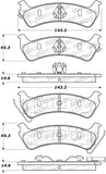 StopTech Street Brake Pads - 308.06660