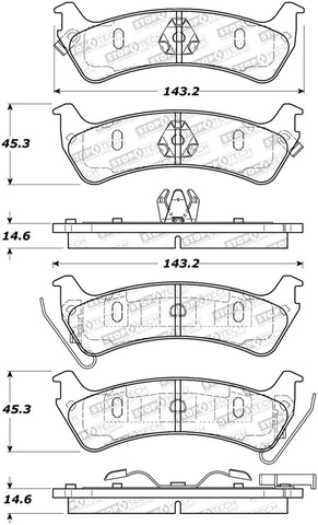 StopTech Street Brake Pads - 308.06660