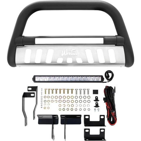 Westin 2009-2018 Dodge/Ram 1500 (Excl. Rebel model) Ultimate LED Bull Bar - Textured Black - 32-1965L