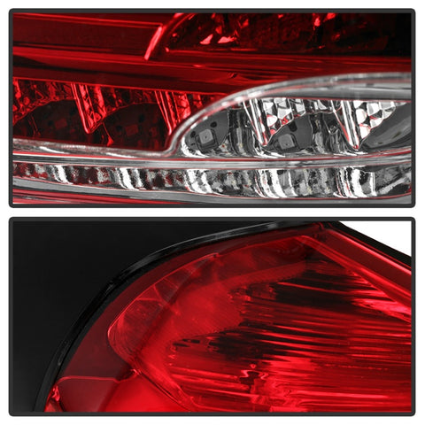 Spyder 15-17 Ford Focus Hatch LED Tail Lights w/Indicator/Reverse - Red Clr (ALT-YD-FF155D-LED-RC) - 5085726