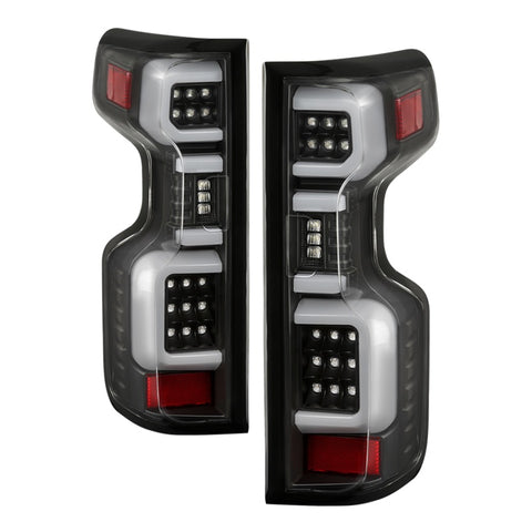 Spyder Chevy Silverado 19-20 (Do Not Fit Halogen Model) LED Tail Light Blk ALT-YD-CS19LED-BK - 5087270