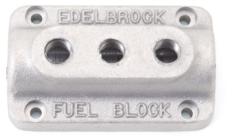 Edelbrock Fuel Block Triple As Cast - 1285