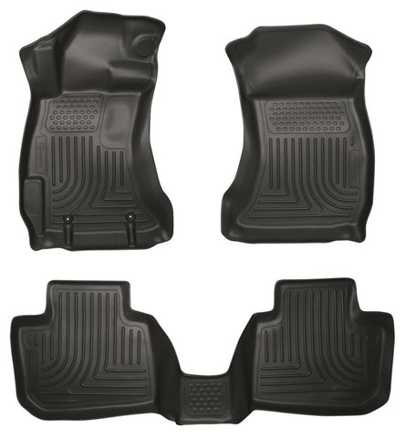 Husky Liners 14 Subaru Forester Weatherbeater Black Front & 2nd Seat Floor Liners - 99881