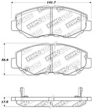 StopTech Performance 03-10 Honda Accord / 02-06 CR-V / 03-08 Pilot Front Brake Pads - 309.09140