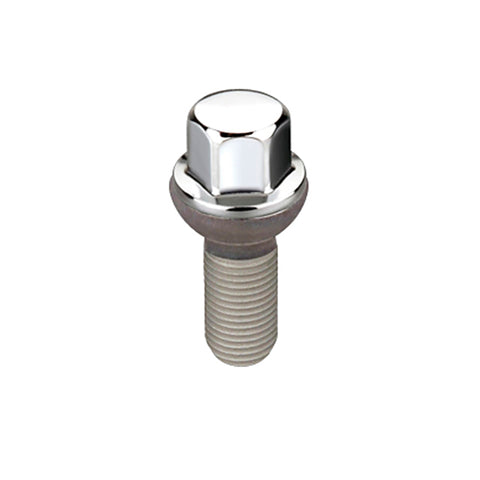 McGard Hex Lug Bolt (Radius Seat) M14X1.5 / 17mm Hex / 35.4mm Shank Length (Box of 50) - Chrome - 69832