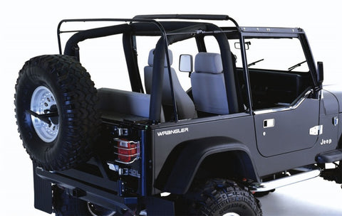 Rampage 1987-1995 Jeep Wrangler(YJ) Soft Top Hardware - Black - 69999