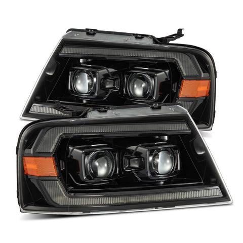 AlphaRex 04-08 Ford F150 PRO-Series Projector Headlights Chrome w/ Sequential Signal and DRL - 880136