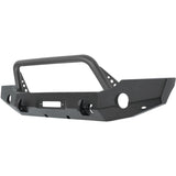 Westin 18-19 Jeep Wrangler JL WJ2 Full Width Front Bumper w/Bull Bar Textured Black - 59-80115