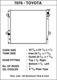 CSF 06-14 Toyota FJ Cruiser 4.0L / 03-09 Toyota 4Runner 4.0L / 2010 Toyota 4Runner 2.7L Radiator - 7076