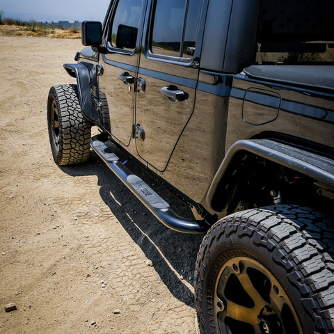 Westin 2020 Jeep Gladiator Platinum 4 Oval Nerf Step Bars - Black - 21-4165