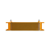 Mishimoto Universal -8AN 10 Row Oil Cooler - Gold - MMOC-10-8GD