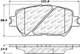 StopTech Street Select Brake Pads - Rear - 305.09080