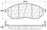 StopTech Street Select Brake Pads - Rear - 305.08880