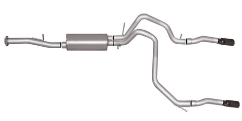 Gibson 07-12 Chevrolet Avalanche LS 5.3L 2.5in Cat-Back Dual Split Exhaust - Stainless - 65573