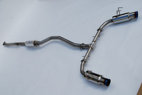 Invidia 2022+ Honda Civic Si (1.5T) 70mm N1 Cat Back Exhaust - Burnt TI Tips - HS22HS4GD1STL