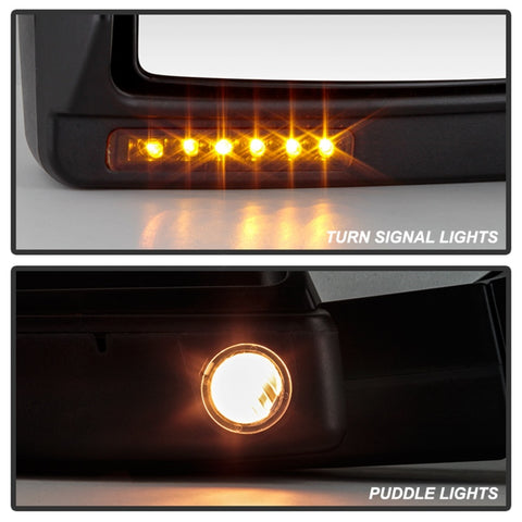 Xtune Ford F150 07-14 Power Heated Amber LED Signal Telescoping Mirror Left MIR-FF15007S-PWH-AM-L - 9935381