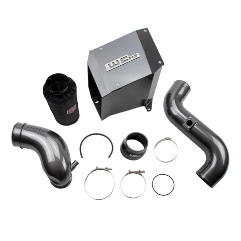 2004.5-2005 LLY Duramax 4in Intake Kit with Air Box Stage 2 Gloss Black - WCF100301-GB