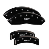 MGP 4 Caliper Covers Engraved Front Buick Rear Black Finish Silver Char 2002 Buick LeSabre - 49005SBSHBK