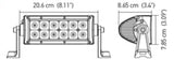 Hella Value Fit Sport 8in Light - 36W Dual Row Flood Beam - LED - 357208001