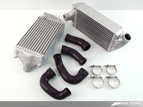 AWE Tuning 997TT/GT2 Performance Intercoolers - Black Hoses - 4510-11046