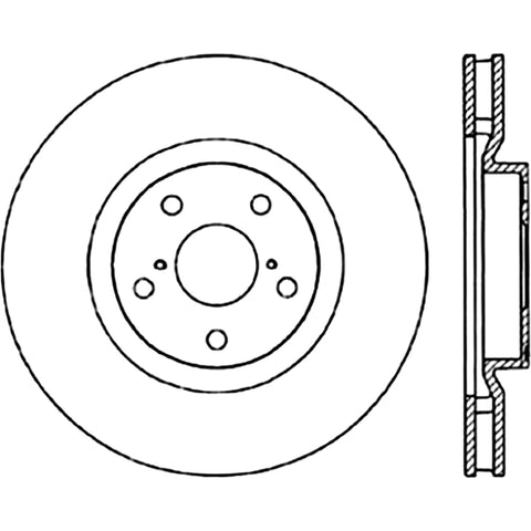 StopTech Power Slot 5/93-98 Supra Turbo Front Right SportStop CRYO Slotted Rotor - 126.44104CSR