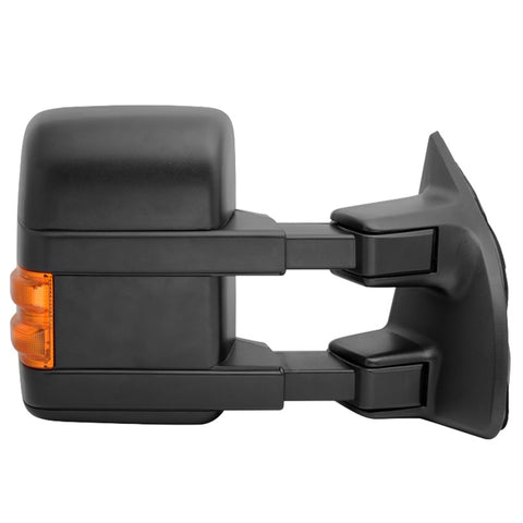 Xtune Ford Superduty 99-14 Manual Extendable Manual Adjust Mirror Amber- Right MIR-FDSD08S-MA-AM-R - 9933134