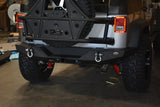 DV8 Offroad 07-18 Jeep Wrangler JK Rear Bumper Full Length - RBSTTB-09