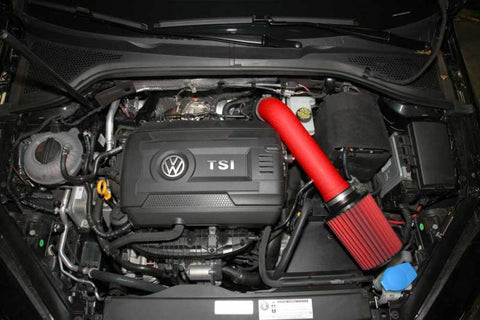 AEM 2015 Volkswagen Golf GTI 2.0L Cold Air Intake System Wrinkle Red - 21-746WR