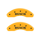 MGP 4 Caliper Covers Engraved Front Buick Rear Yellow Finish Black Char 1998 Buick Regal - 49009SBSHYL