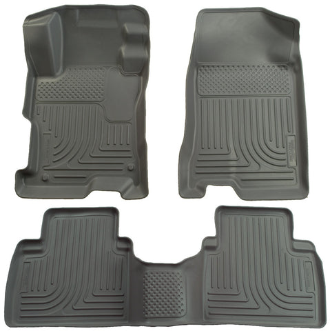 Husky Liners 06-11 Honda Civic (4DR) WeatherBeater Combo Gray Floor Liners - 98412