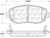 StopTech Performance 00-05 Lexus IS 250/300/350 / 02-09 SC 300/400/430 Front Brake Pads - 309.06190