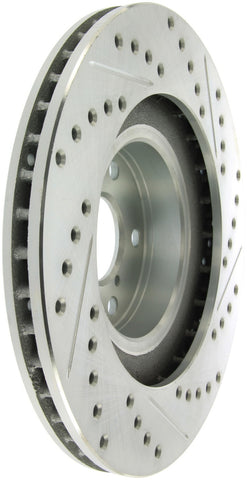 StopTech Select Sport 03-08 Subaru Forester Sport Slotted and Drilled Right Front Rotor - 227.47018R