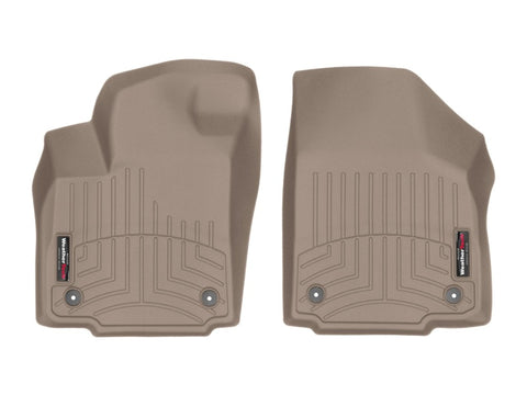 WeatherTech 17+ Ford F-250/F-350/F-450 Front FloorLiner - Tan (Fits 4x4 Floor Shifter) - 4510541