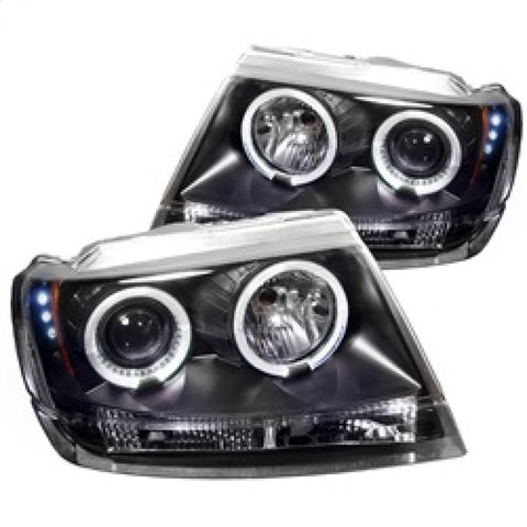 Spyder Jeep Grand Cherokee 99-04 Projector Headlights LED Halo LED Blk - PRO-YD-JGC99-HL-BK - 5011145