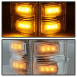 xTune Ford Superduty 08-14 F250-F550 Amber LED Mirror Signal Lens - Clear ACC-LED-FDSD08-MR-C - 9924736