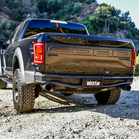 Westin 17-20 Ford F-150 Raptor Outlaw Rear Bumper - Tex. Blk - 58-82025