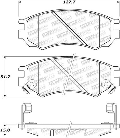 StopTech Street Brake Pads - Front - 308.05490