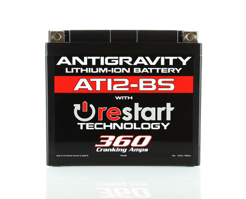 Antigravity YT12-BS Lithium Battery w/Re-Start - AG-AT12BS-RS