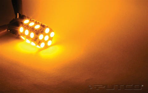 Putco 360 Deg. 1157 Bulb - Amber LED 360 Premium Replacement Bulbs - 231157A-360