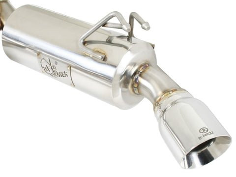 aFe Takeda Exhaust 304SS Dual Cat-Back w/ Polished Tips 08-13 Mitsubishi Lancer Evo X L4 2.0L Turbo - 49-36701