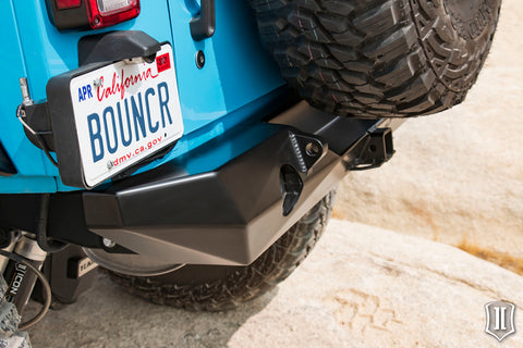 ICON 07-18 Jeep Wrangler JK Pro Series 2 Rear Bumper w/Hitch/Tabs - 25218